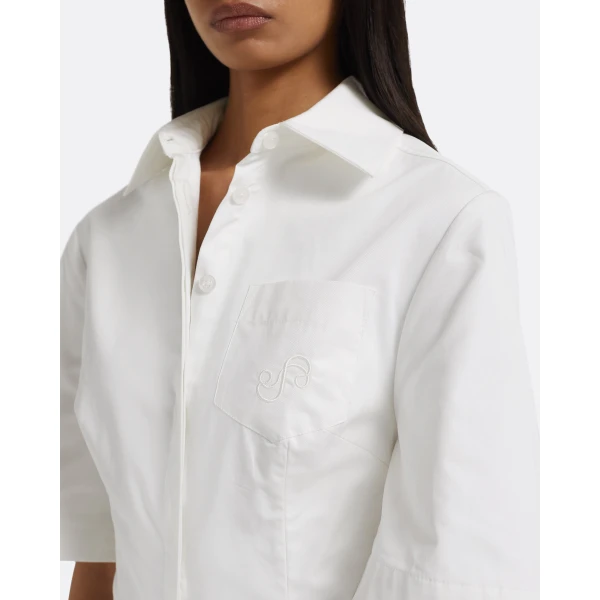 Aster Midi Dress in Ivory - Image 4