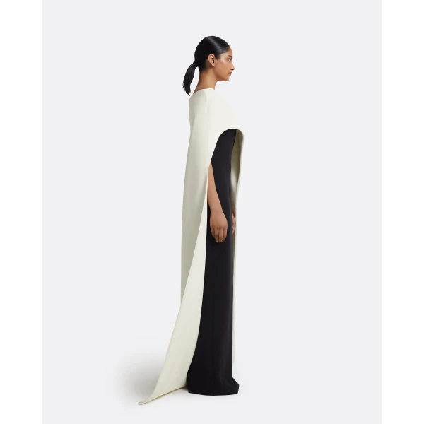Azrael Long Dress & Maddox Harness in Ivory & Black - Image 5