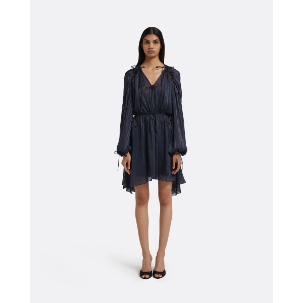 Briar Short Dress in Navy - Image 2
