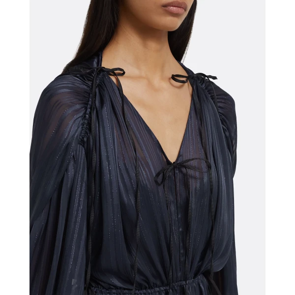 Briar Short Dress in Navy - Image 4