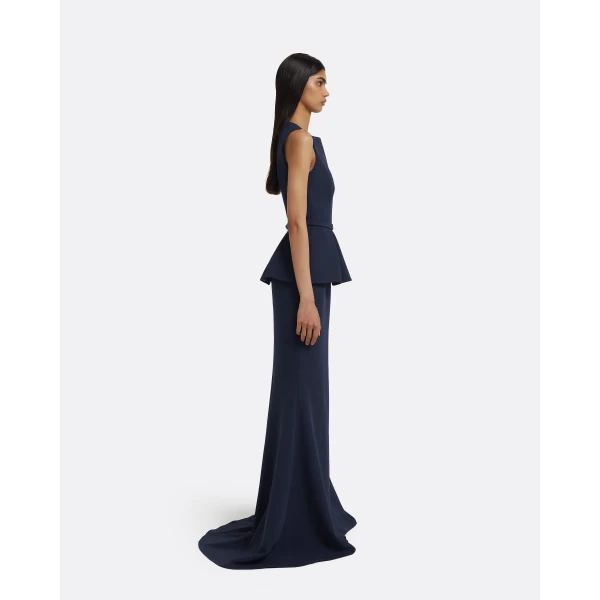 Carter Long Dress in Maritime Blue - Image 5