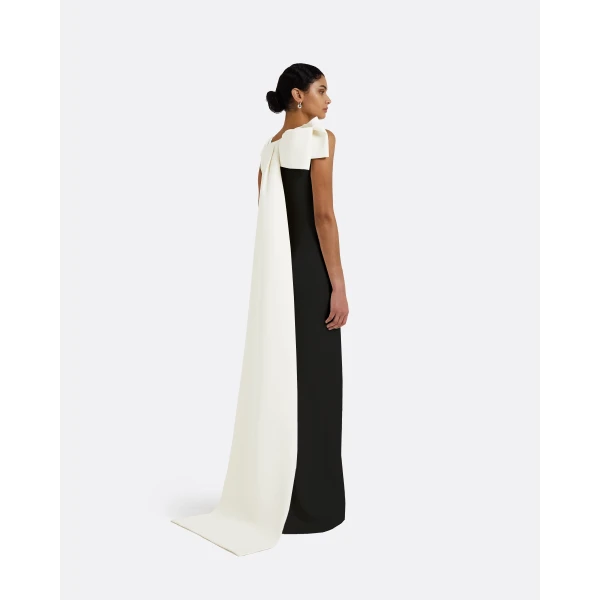 Celestia Black Long Dress - Image 2