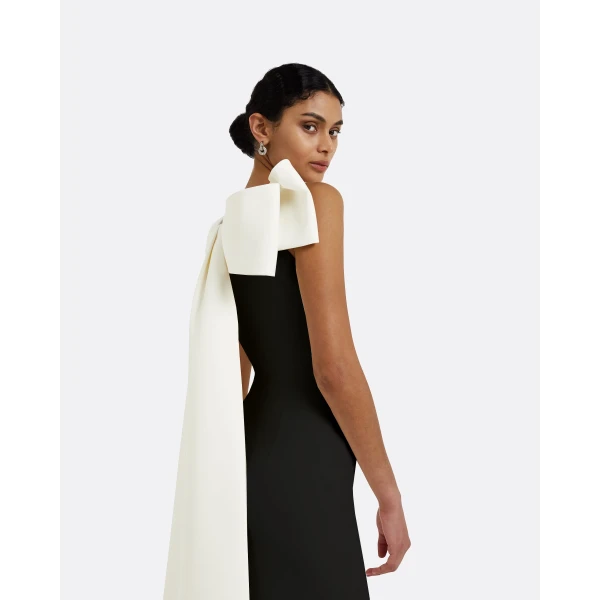 Celestia Black Long Dress - Image 4