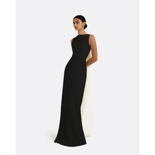 Celestia Black Long Dress - Image 5