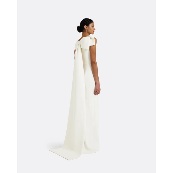 Celestia White Long Dress - Image 3