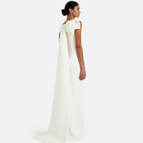 Safiyaa Celestia White Long Dress, view 3
