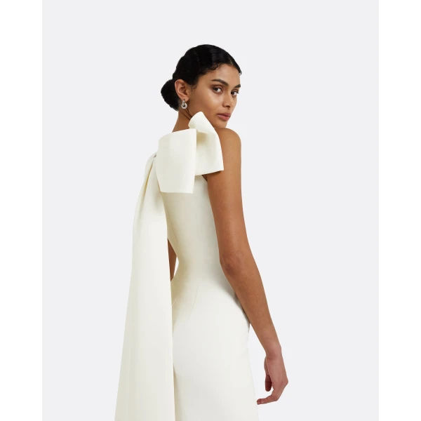 Celestia White Long Dress - Image 4