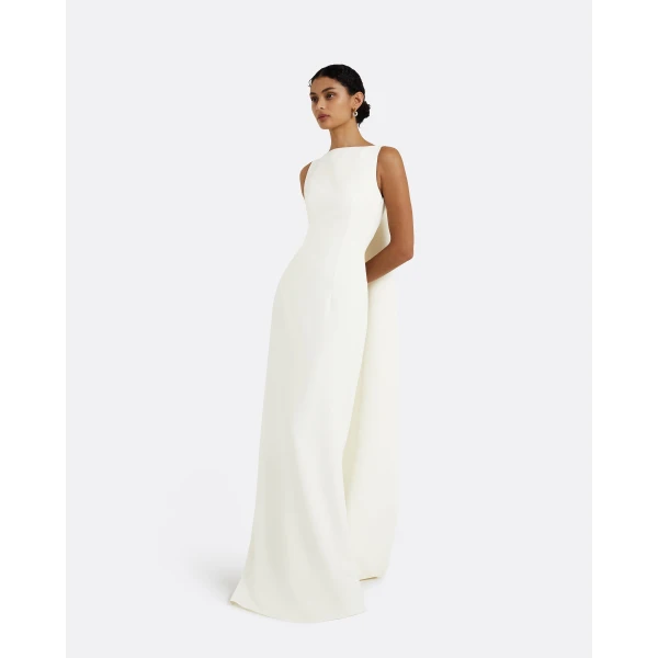 Celestia White Long Dress - Image 5