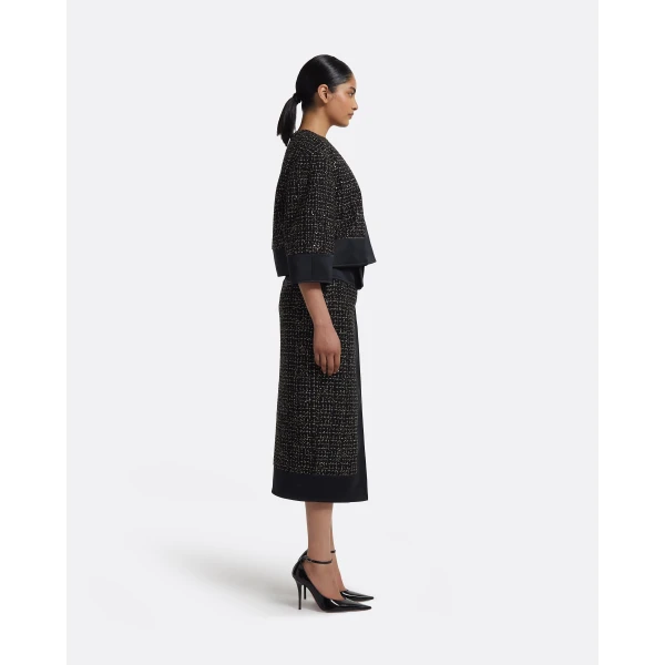 Chaya Jacket in Black on Black & Gold - Image 6
