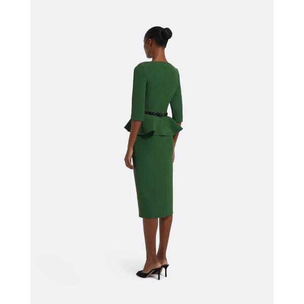 Dion Top in Moss Green with Black Embellishment - Image 3