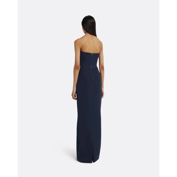Drew Dress Long in Maritime Blue - Image 3