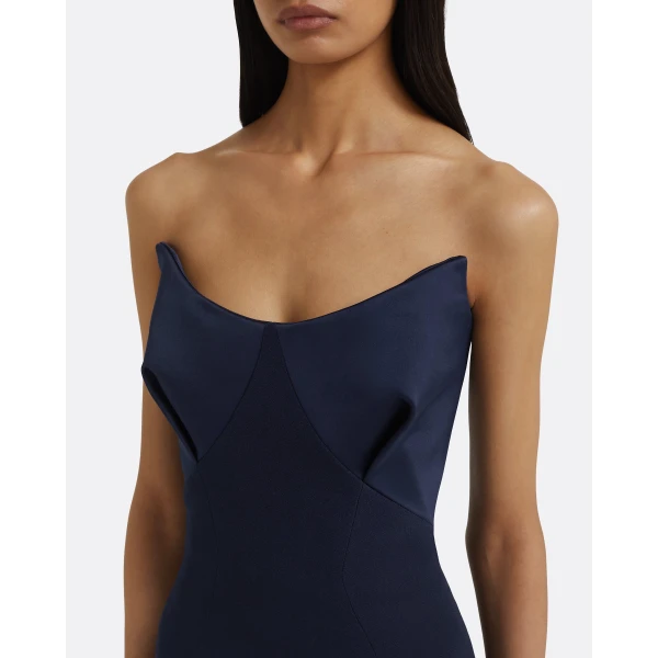 Drew Dress Long in Maritime Blue - Image 4