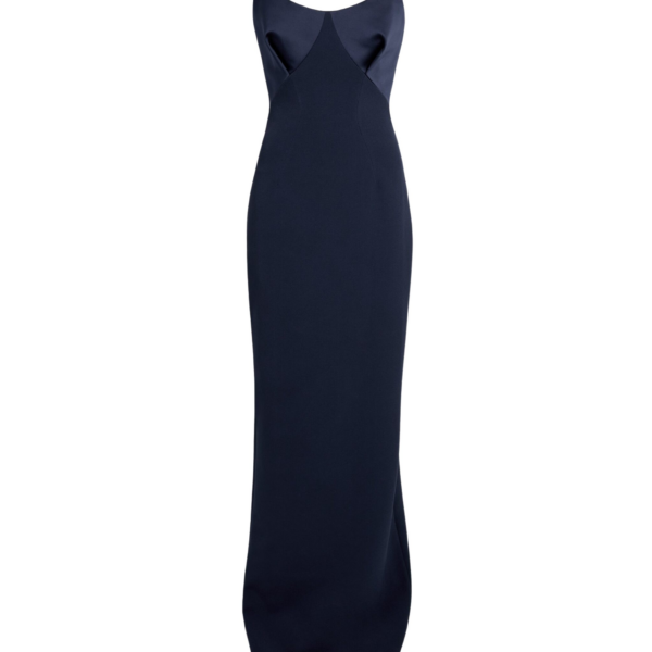 Drew Dress Long in Maritime Blue
