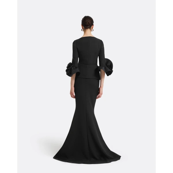 Gayeta Long Skirt in Black - Image 5