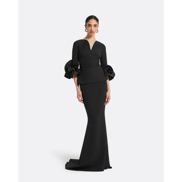 Gayeta Long Skirt in Black - Image 6