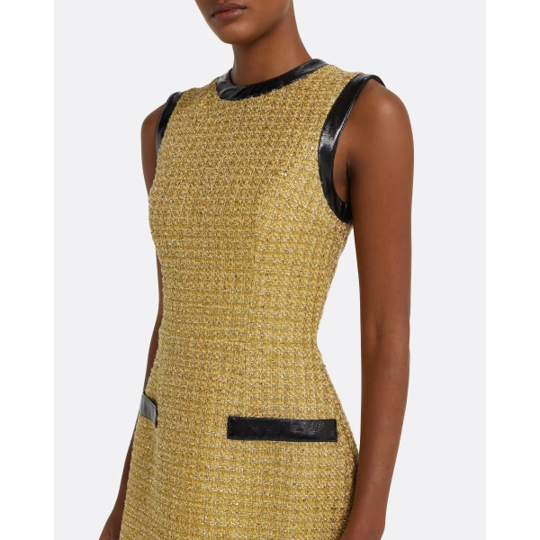 Hailey Short Dress in Yellow Gold - Image 4