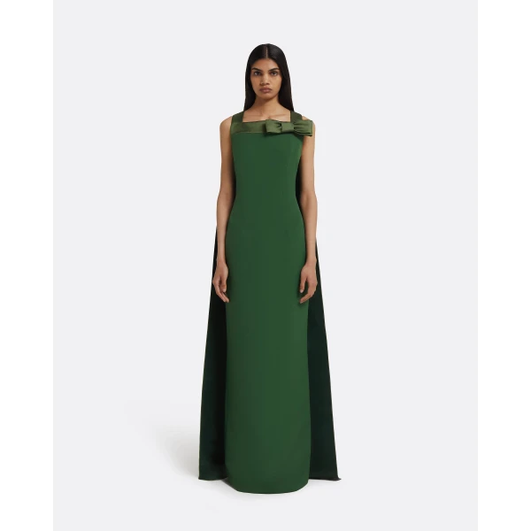 Harley Long Dress in Moss Green - Image 2