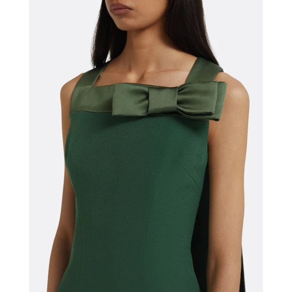 Harley Long Dress in Moss Green - Image 4