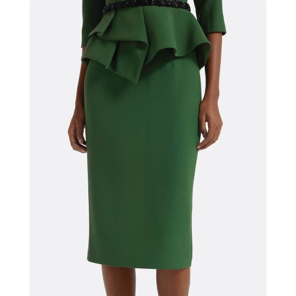 Hokuku Skirt in Moss Green - Image 4