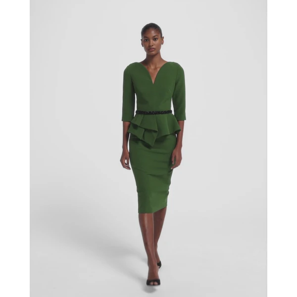Hokuku Skirt in Moss Green - Image 6