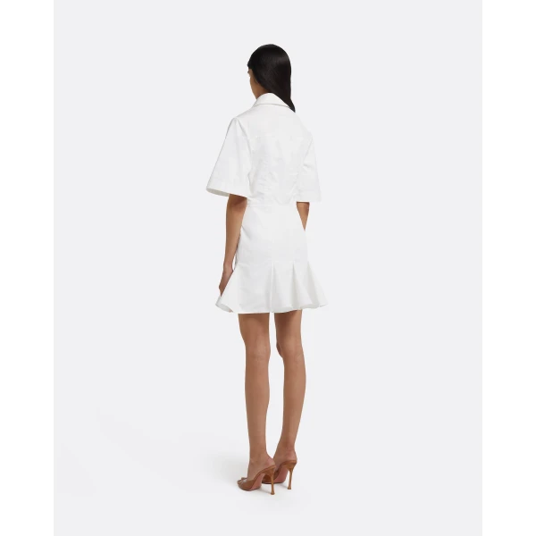 Jude Short Dress in Ivory - Image 3