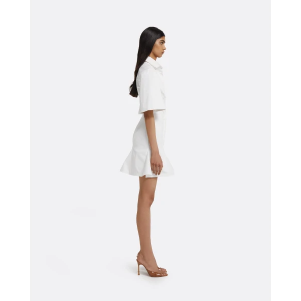 Jude Short Dress in Ivory - Image 5