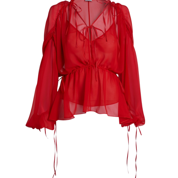 Landon Top in Lacquer Red