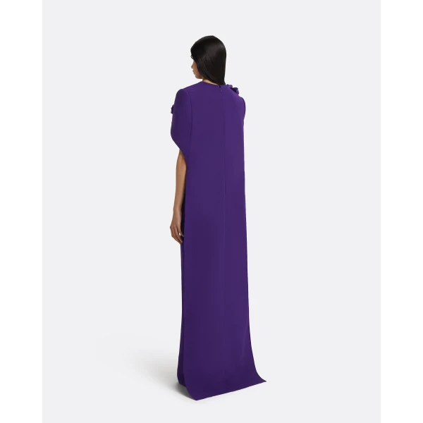 Lennox Long Dress in Pansy with Pansy Embellishment - Image 3