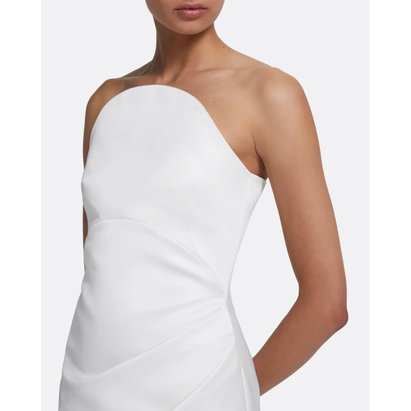 Misaki Long Dress in Porcelain - Image 4