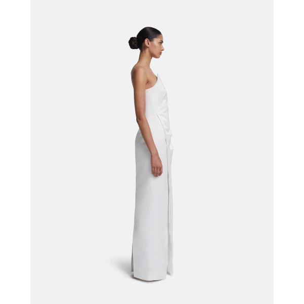 Misaki Long Dress in Porcelain - Image 5