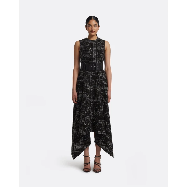 Okimi Dress in Black & Gold - Image 2