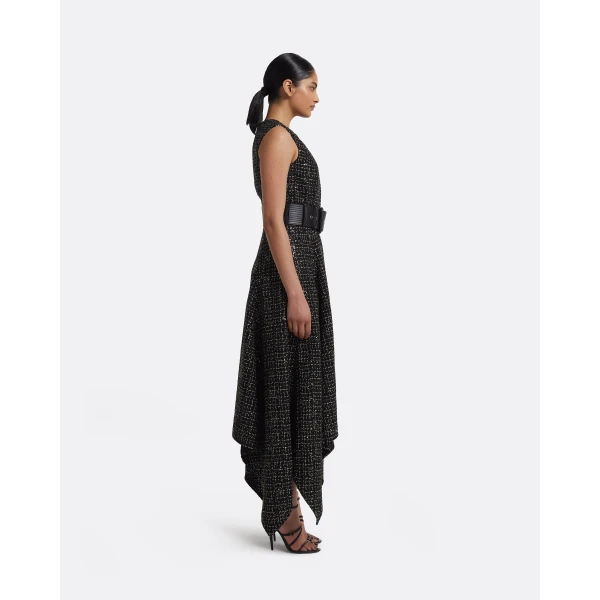 Okimi Dress in Black & Gold - Image 5