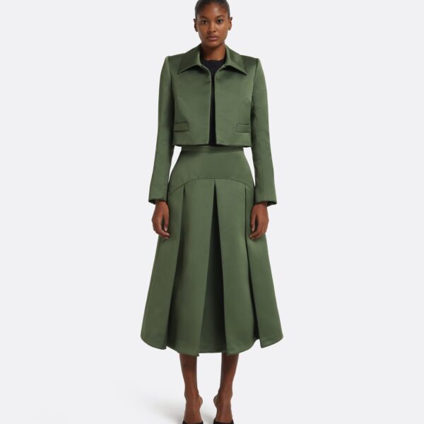 Safiyaa Phoenix Jacket in Moss Green, view 5