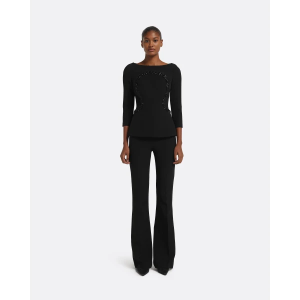 Rhys Top in Black - Image 5