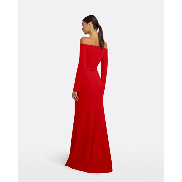 Rory Cherry Red Long Dress - Image 3