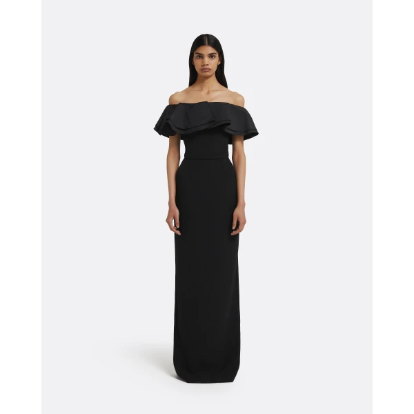 Ryan Long Dress in Black - Image 2
