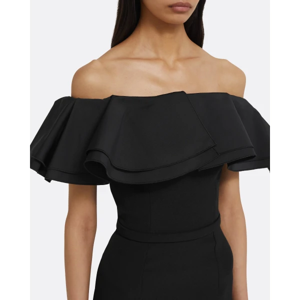 Ryan Long Dress in Black - Image 4