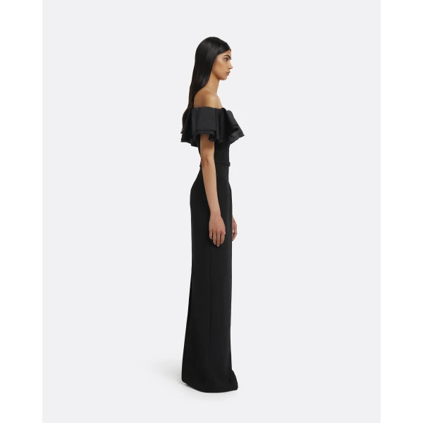 Ryan Long Dress in Black - Image 5