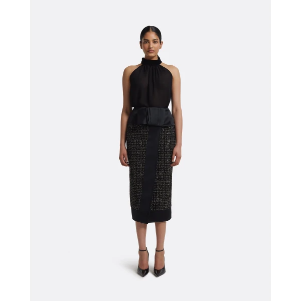 Suki Skirt in Black & Gold - Image 2