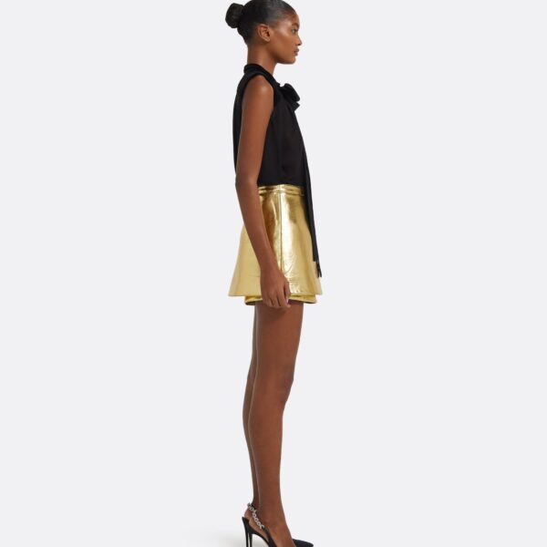 Safiyaa Terry Top in Black, view 6
