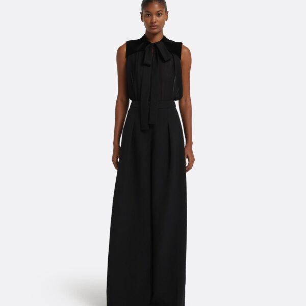 Safiyaa Terry Top in Black, view 8