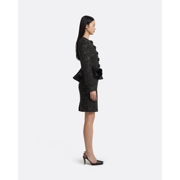 Tomomi Jacket in Black & Gold with Black Pearl - Image 6