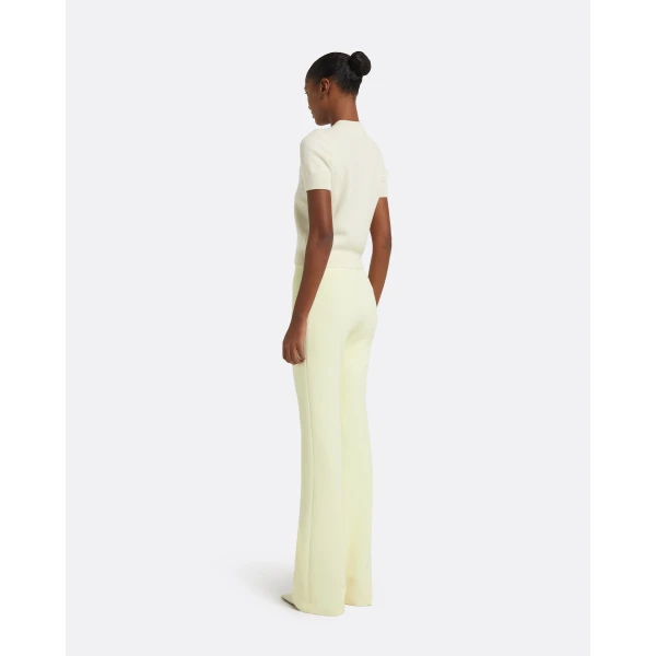 Zade Knitted T-Shirt in Ivory - Image 3