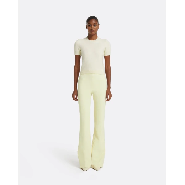 Zade Knitted T-Shirt in Ivory - Image 5