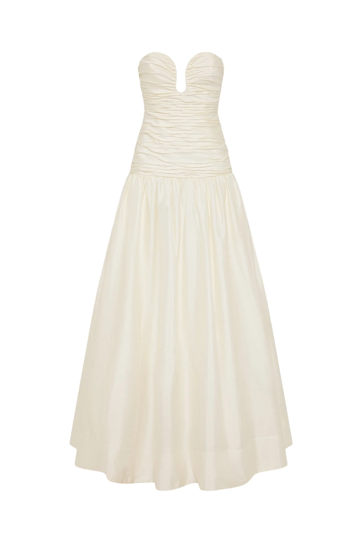 Shona-Joy-Lucero-Pleated-Drop-Waist-Gown-2025-coveti84631_nobg Shona Joy Ivory Dresses