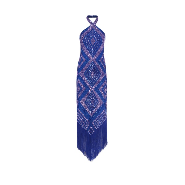 Taller Marmo feather dress – couture inspired evening gown available at Luxury Shoes 