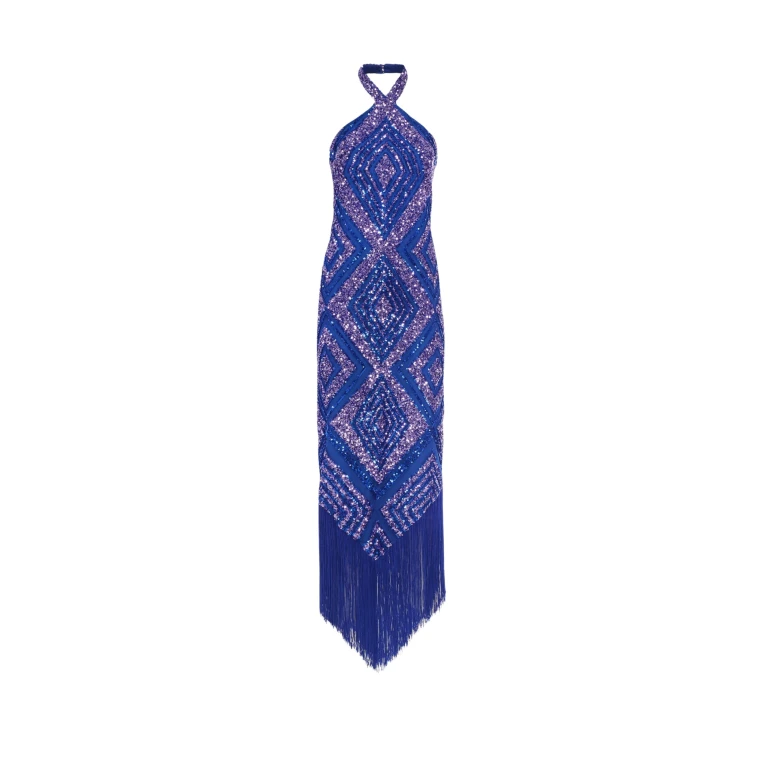 Taller Marmo feather dress – couture inspired evening gown available at Luxury Shoes 