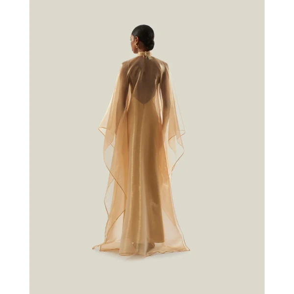 Taller Marmo kaftan dress with statement sleeves – designer fashion Luxury Shoes 