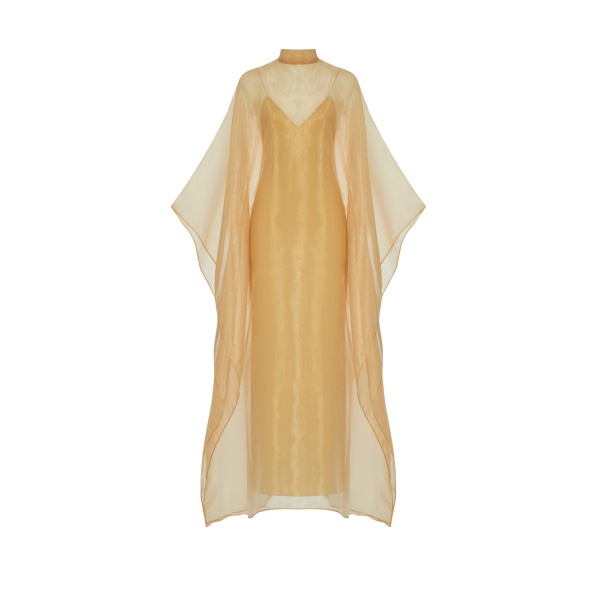 Taller Marmo feather dress – couture inspired evening gown available at Luxury Shoes 