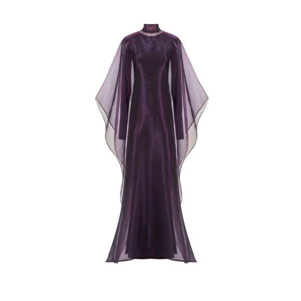 Taller Marmo feather dress – couture inspired evening gown available at Luxury Shoes 